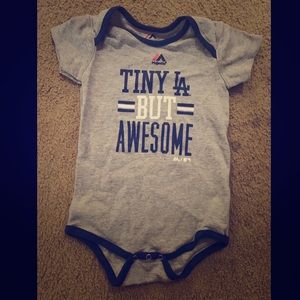 Majestic brand dodgers onsie 24 month